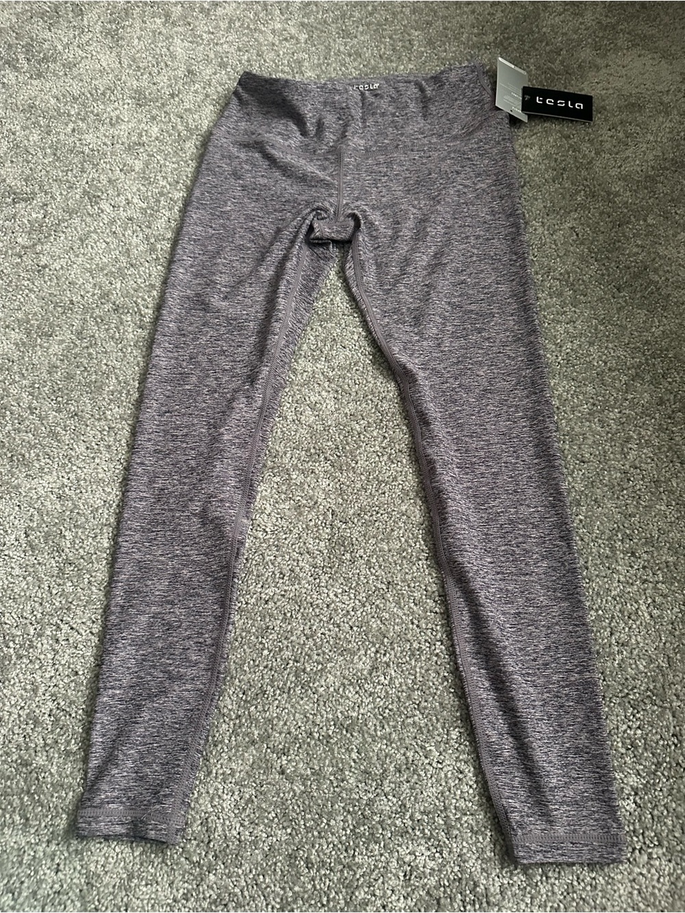 Tesla Gray Marled Active Leggings